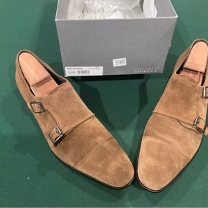 Nordstrom Nutmeg Suede Shoes- Beautiful double monk straps.